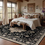 RELEANY Washable Area Rug, Water Repellent, Pet Friendly, Vintage Floral Boho - Image 7