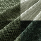 MIULEE Soft Decorative Chenille Pillow Covers Forest Green 18x18 Pack of 4 | - Image 2