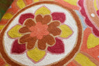 Soft Turquoise Hand Embroidered Floral Pillow Cover Flower Pillows Loral Outdoor Pillowcase Suzani Cushions Flower Chair Cushion Hand Embroidered Wool Size 18x18