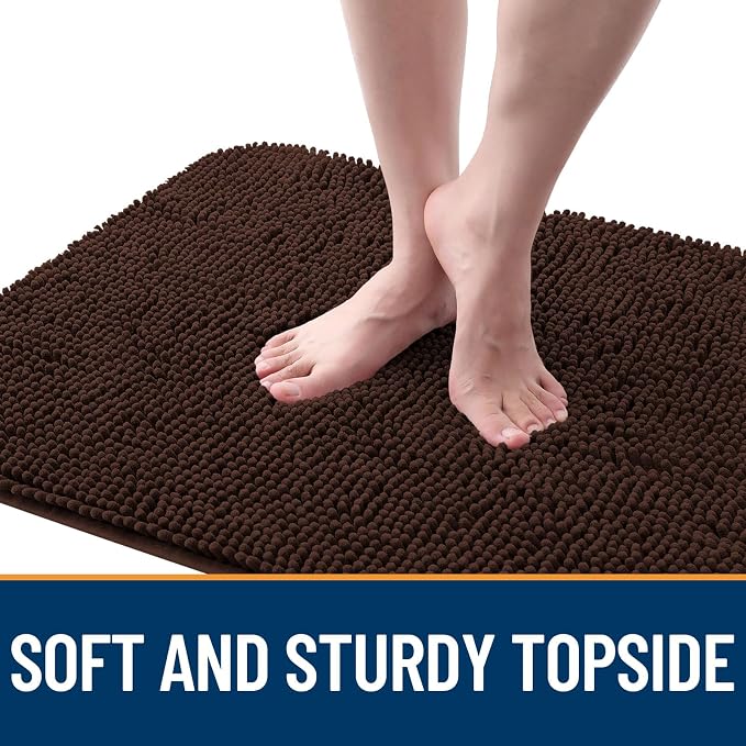 OLANLY Dog Door Mat for Muddy Paws 45x27, Super Absorbent Chenille Mud Mat | - Image 4