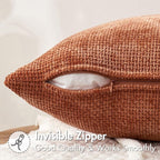 MIULEE Fall Decorative Rust Couch Throw Pillow Covers 20x20 Inch 2 Pack | - Image 5