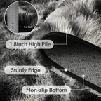 6x9 Ft Large Shag Rugs for Living Room Decor, Tie-Dyed Ultra Soft Fluffy Furry - Image 6