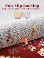 SERISSA 2x5 Washable Non Slip Boho Runner Rug - Image 3