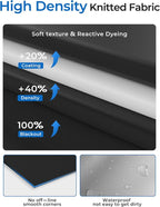 Blackout Curtains 52"x72" Portable No Drill Black Out Window Cover | 100% - Image 7