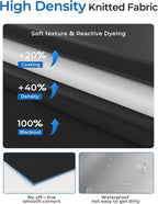 Blackout Curtains 72"x70" Portable No Drill Black Out Window Cover | 100% - Image 7