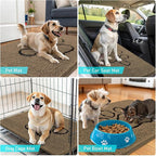 OLANLY Dog Door Mat for Muddy Paws 70x24, Paw Print Design Chenille Mud Mat | - Image 7