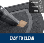 OLANLY Half Circle Front Door Mat Outside 29.5x17 All-Season Rubber Doormat | - Image 7