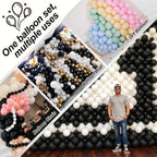 Black Quick Link Balloons, 100PCS Linking Balloons for Make Balloon Wall Balloon Arch Balloon Chains, Linkable Balloons for Wedding Birthday Baby Shower Engagement Graduation Party Decorations (6inch)