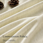 Topfinel 102 Inch Curtains 2 Panels Set, Two Packs Pinch Pleat Back Tab Linen - Image 4