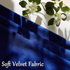 GIGIZAZA Royal Blue Velvet Throw Pillow Covers 24x24 Pack of 2 | Decorative - Image 5
