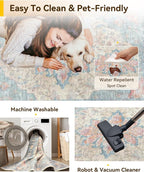 RELEANY Washable Area Rug, Small 2'6"x4', Water Repellent, Pet Friendly - Image 5
