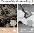 Vacuum-Friendly, Round 6ft Washable Area Rug - Image 4