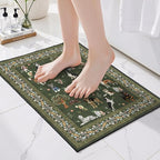 Dog Rug for Entryway, 2x3 Washable Kitchen Mat | Ultra-Thin; Boho Style; Low by WelcometoBabovid