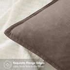 MIULEE Decorative Linen Euro Sham Pillow Covers 24x24 Malt Ball | Boho - Image 2