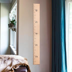 Wooden Growth Chart – Kids Height Chart, Wall Measurement for Kids, Height Chart for Wall, Growth Ruler for Children – Natural Ruler (63"x6.7")