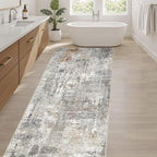 LOONGRUG Runner Rug 3x8 Washable Non-Slip Kitchen Neutral Modern Rug | Abstract - Image 5