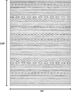 cotiled Boho 8x10 Area Rugs for Living Room: Large Moroccan Washable Rug | - Image 2
