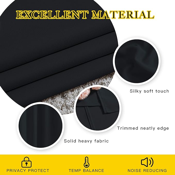 NICETOWN Black Curtains for Boys Room - Image 5