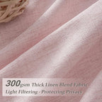Cute Baby Pink Memory Trained Pinch Pleated Curtains 84 Inch Length 2 Panels Set - Image 2