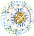 The Gears Clock Wall Clock Italy Collection with Moving Gears (Ravello, 36 inch Round)