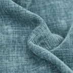 CaliTime Throw Pillow Covers Decorative 16 X 16 Inches Pack of 2 Cozy Chenille Cushion Cases for Couch Sofa Bed Living Room Home Smoke Blue