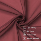 Chyhomenyc Sheer Tier Curtains 24 Inch Length, Small Cute Window Curtains - Image 9