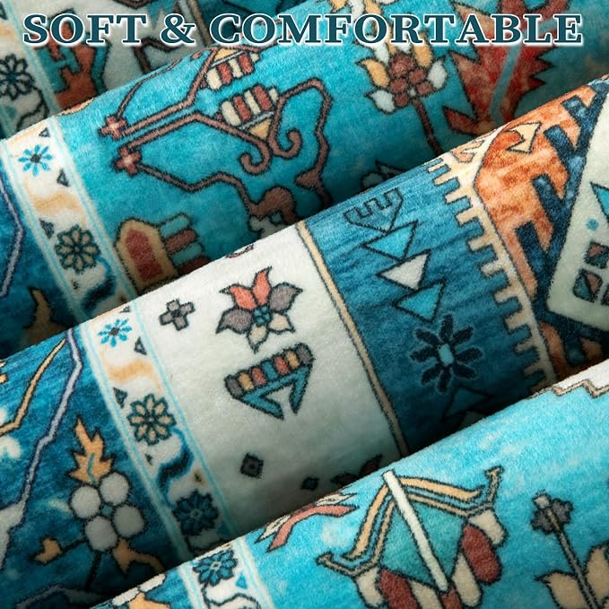 SERISSA 9x12 Washable Non Slip Boho Area Rug - Image 5