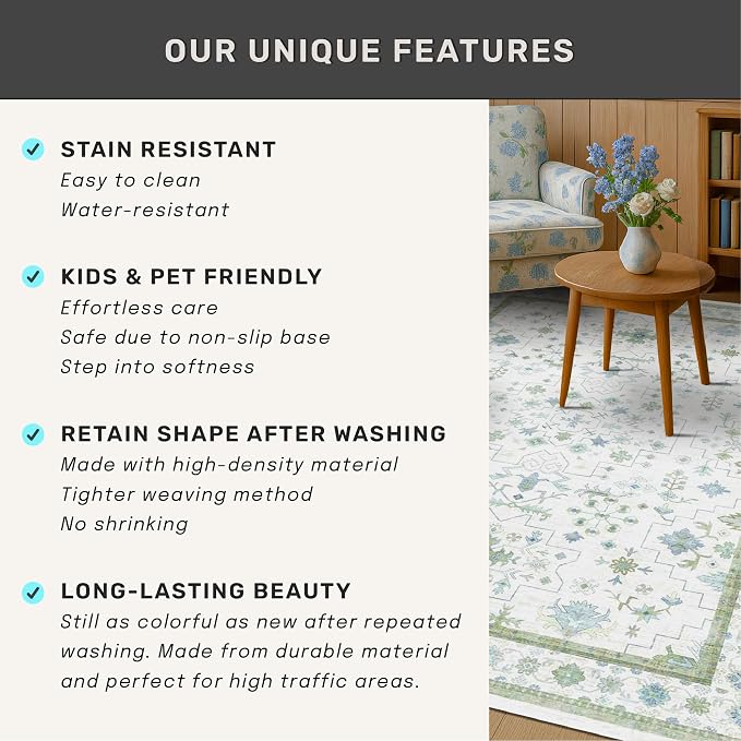 Oushak Wide Hallway Runner Rug 2'6"x8' - Image 7