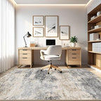 LOONGRUG 3x5 Rug Machine Washable Neutral Modern Soft Rug Grey Brown | Stain - Image 8