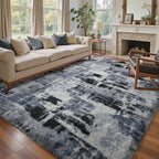 5x7 Ft Large Shag Rugs for Bedroom Living Room, Tie Dyed Ultra Soft Fluffy - Image 2