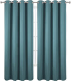 Sea Teal Thermal Blackout Curtains/52 x 95 Inch/Set of 2 Panels Room Darkening - Image 2