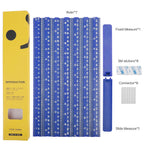Height Measurement for Wall, Children Height Chart Ruler, Portable 3D Removable Growth Chart, Wall Height Measurement for Kids and Nursery Medical Office 79 inch (Blue)