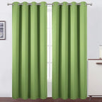 Light Green Thermal Blackout Curtains/52 x 95 Inch/Set of 2 Panels Room by Lemomo