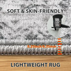 Aelenmu 8x10 Area Rugs for Living Room Washable Bedroom Dining Room Grey | - Image 6