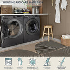 Lahome Modern Rainbow Easy Jute Rug, Washable Rugs 5x7 - Image 5