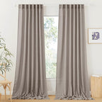 RYB HOME Sheer Curtains 108 inches, Extra Long Floor to Ceiling Curtains | by RYBHOME