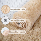 Chicrug Soft Runner Rugs for Bedroom Living Room Plush Fluffy Rug 3x8 | Shag - Image 6