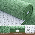 2x8 Runner Rug for Hallway, Long Runner Rugs Non Slip, Matte Green | Soft - Image 4
