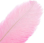 THARAHT 12PCS Ostrich Feathers Natural Bulk 12-14Inch(30-35cm) for Wedding Party Centerpieces Easter Gatsby Flower Arrangement and Home Decorate Ostrich Feathers,Pink