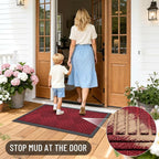 OLANLY Front Door Mat Outside Entrance 47x23, Waterproof Heavy-Duty Doormat | - Image 7