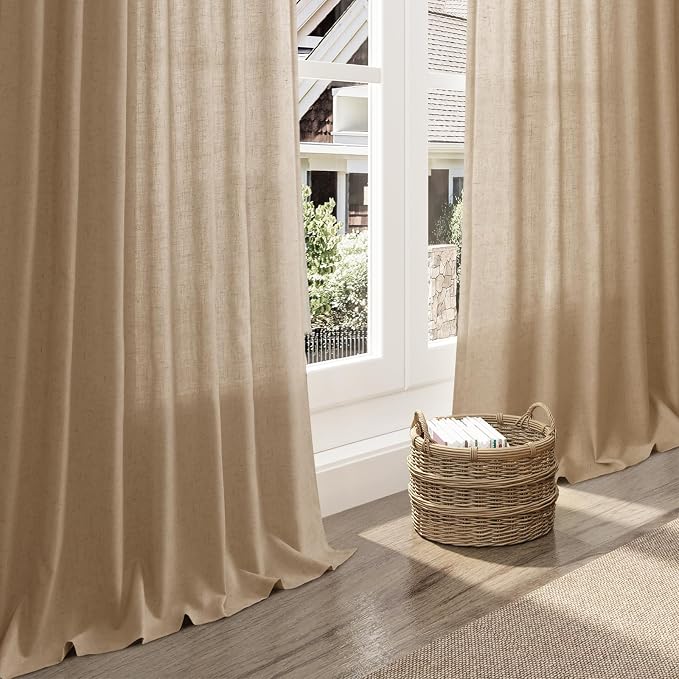 Sand Beige Curtains 102 Inches Long - Image 5
