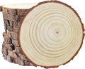 10 Pcs 9-11 Inch Unfinished Wood Slices for Centerpieces,Natural Wood Rounds for Crafts Rustic Wedding and Table Decorations,Wooden Discs with Tree Bark,Ideal for Crafts,Painting,and Holiday Decor