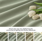 MIULEE Sage Green Back Tab Blackout Curtains 66x96 Inch Length 2 Panels Set | - Image 8