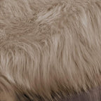 Latepis Living Room Carpet Brown Beige Large Area 6x8 Rug Washable Faux Fur Rug - Image 7