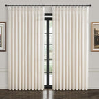 Cream 70 Inch Extra Wide Curtains 102 Inch Long by PleatedDrapes