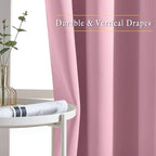NICETOWN Long Crystal Pink Curtains - Image 5