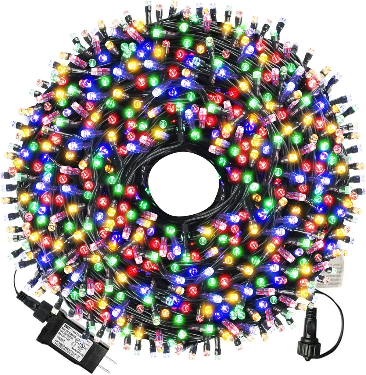 XTF2015 Christmas Outdoor Indoor Lights, 336FT 1000 LED 8 Modes Memory Function UL Certified Timer Christmas String Lights for Trees, Patio, Garden, Party, Wedding, Holiday (Multicolor)