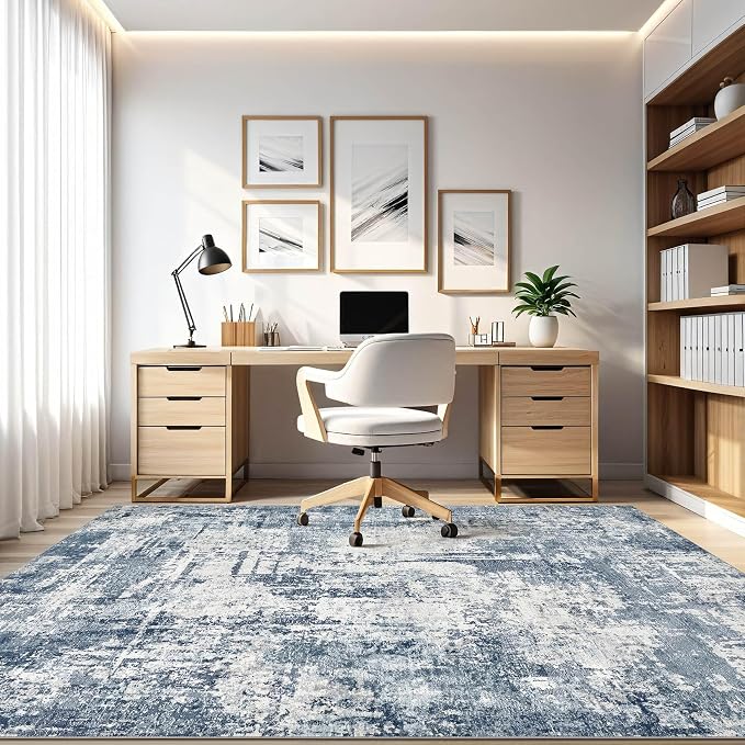 LOONGRUG 8x10 Area Rugs Washable Large Neutral Modern Living Room Rug | - Image 8