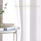 NICETOWN White Curtains for Sliding Door - Image 5