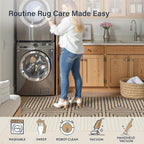 Lahome Easy Jute Washable Runner Rug, 2x8 Farmhouse Kitchen Runner Rug | Non - Image 5